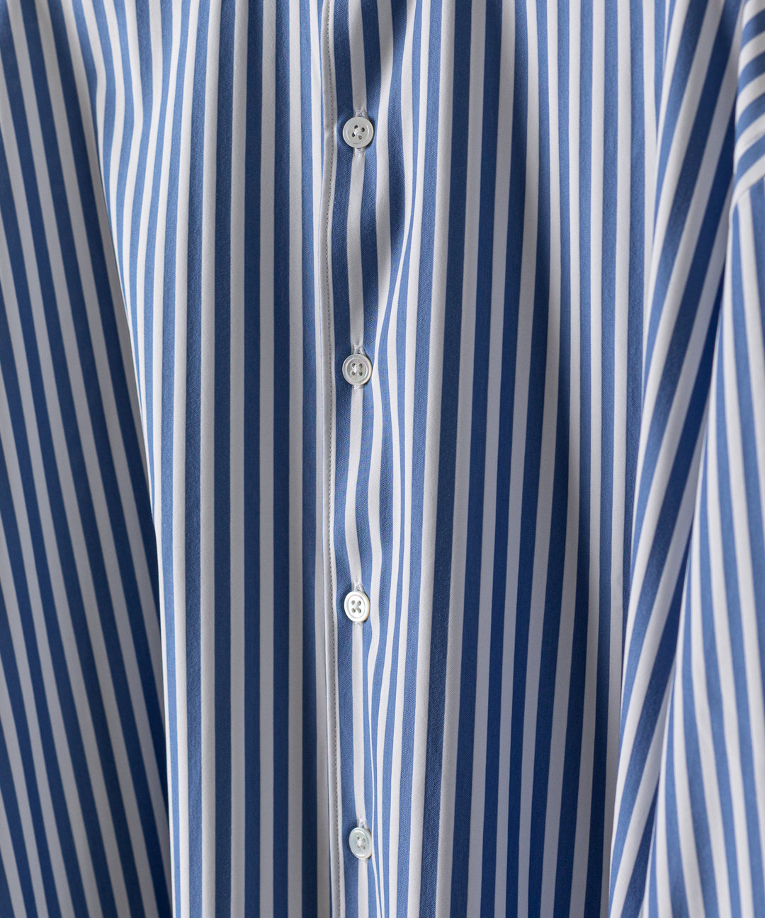  【KANEMASA PHIL.】カネマサのLONDON STRIPE DRESS JERSEY SHIRT - ULTRAMARINE×WHITE