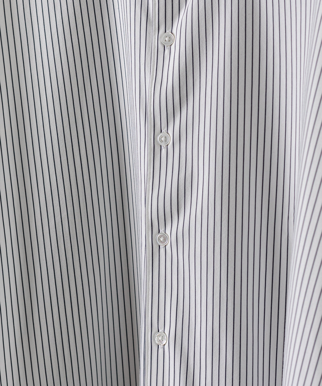 【KANEMASA PHIL.】カネマサのPENCIL STRIPE DRESS JERSEY SHIRT - WHITE×NAVY