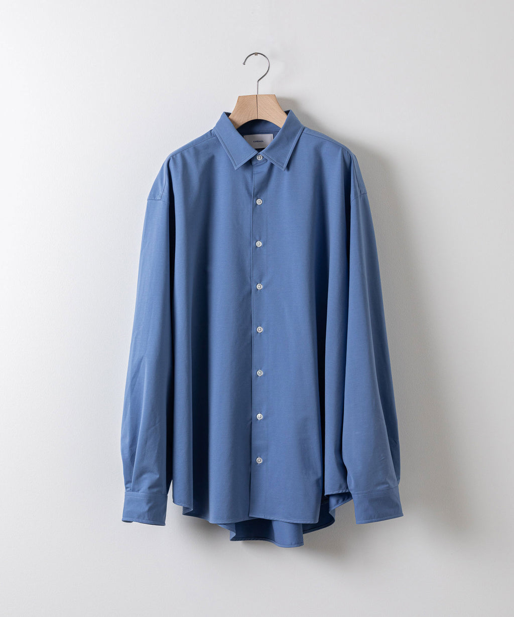 【KANEMASA PHIL.】カネマサのROYAL OX DRESS JERSEY SHIRT - ULTRAMARINE