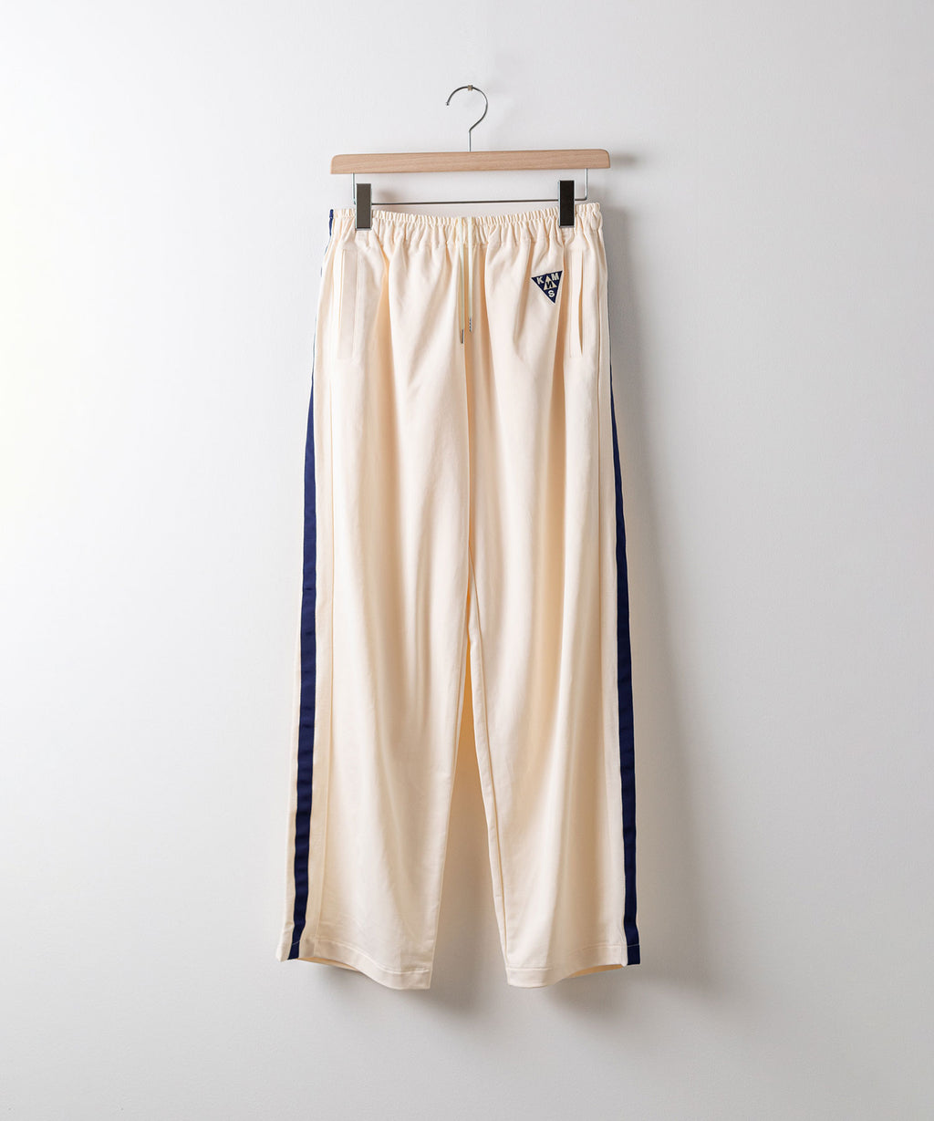 【KANEMASA PHIL.】カネマサのECONYL  JERSEY TRACK PANTS - ECRU