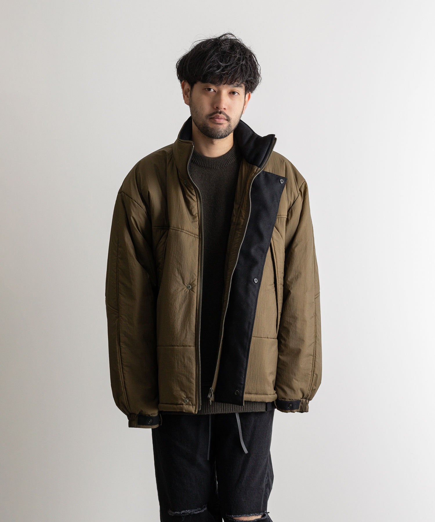 stein / シュタイン】PADDED MONSTER SHORT JACKET - MILITARY KHAKI