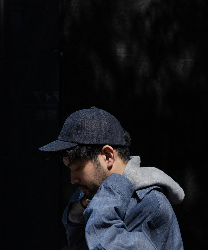 INTÉRIM(インテリム)のHEAVY SHUTTLE DENIM 6P CAP - NAVY
