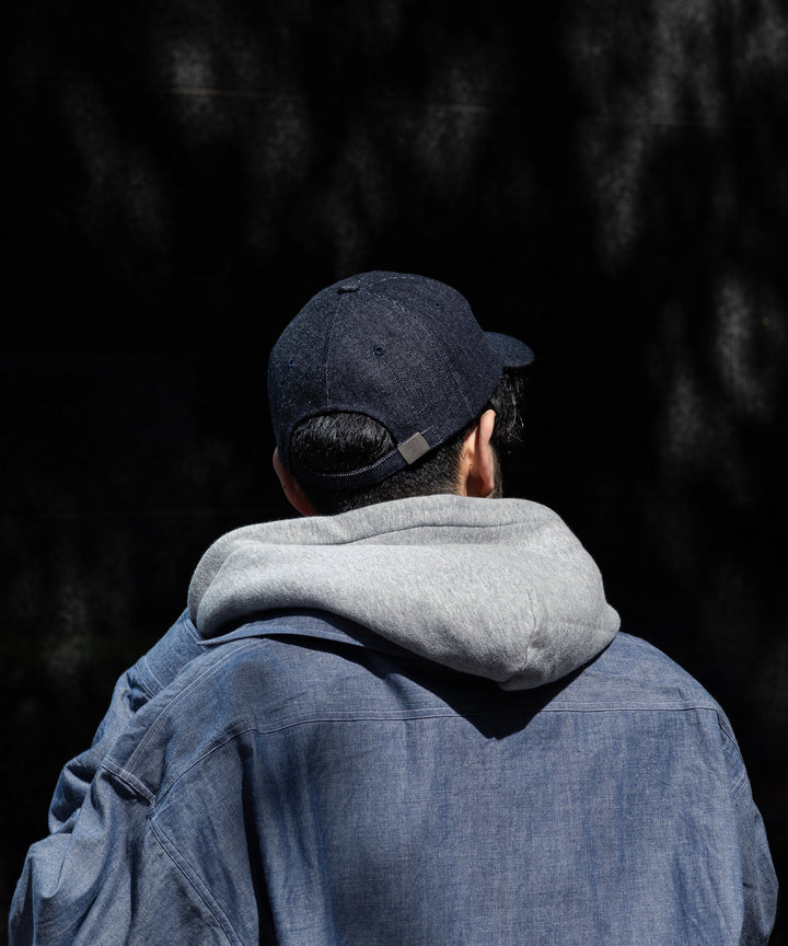 INTÉRIM(インテリム)のHEAVY SHUTTLE DENIM 6P CAP - NAVY
