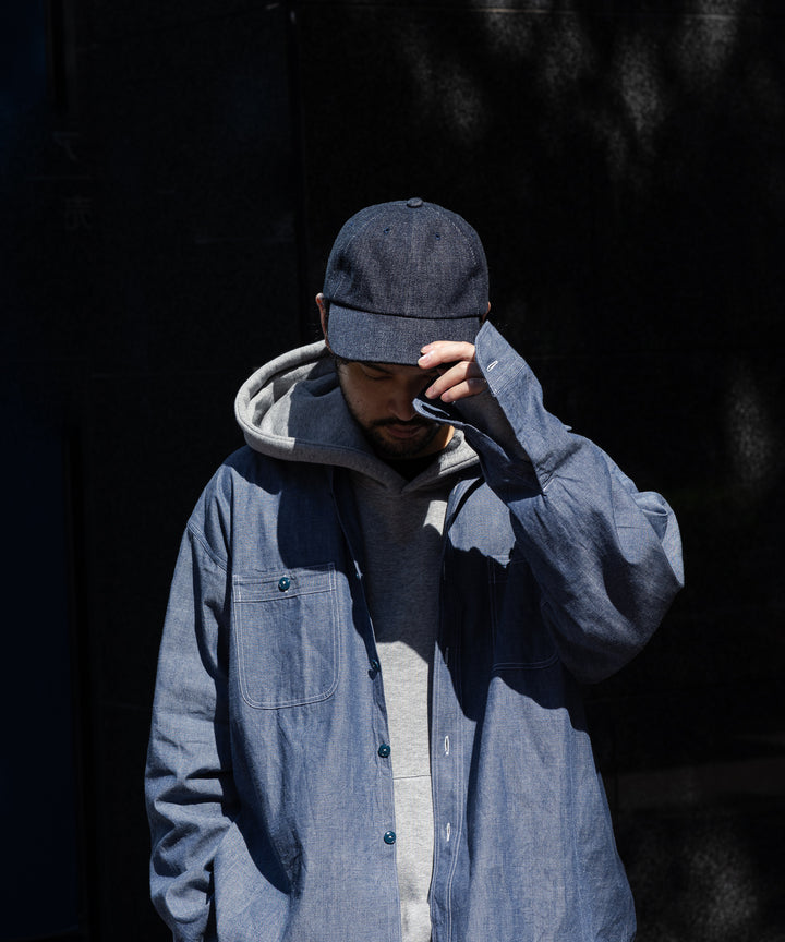 INTÉRIM(インテリム)のHEAVY SHUTTLE DENIM 6P CAP - NAVY