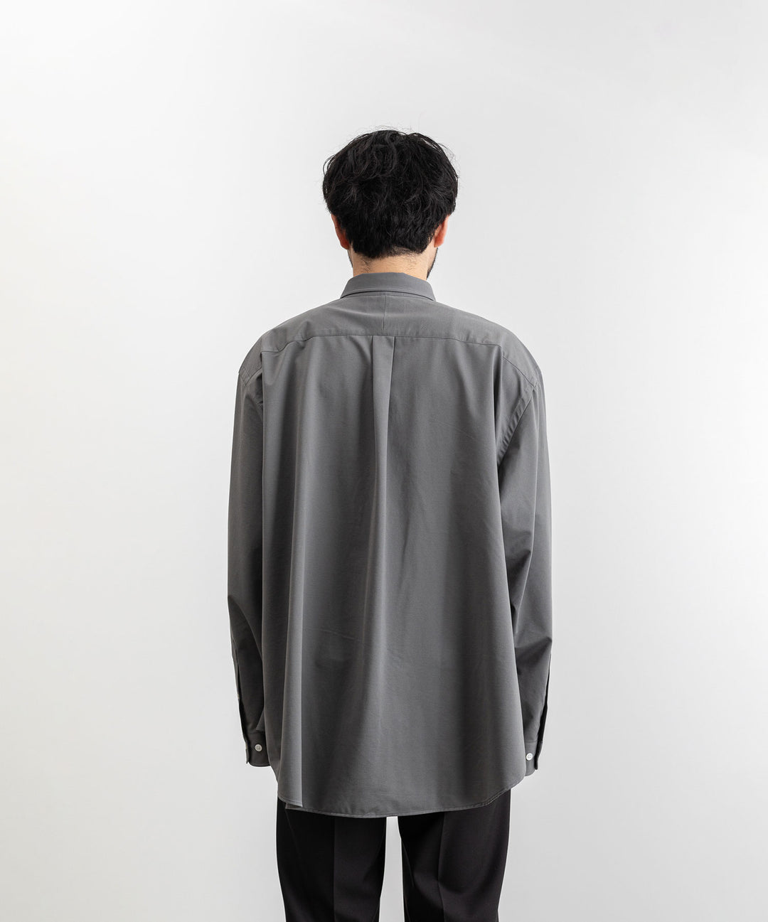 【KANEMASA PHIL.】カネマサのROYAL OX DRESS JERSEY SHIRT - GRAY