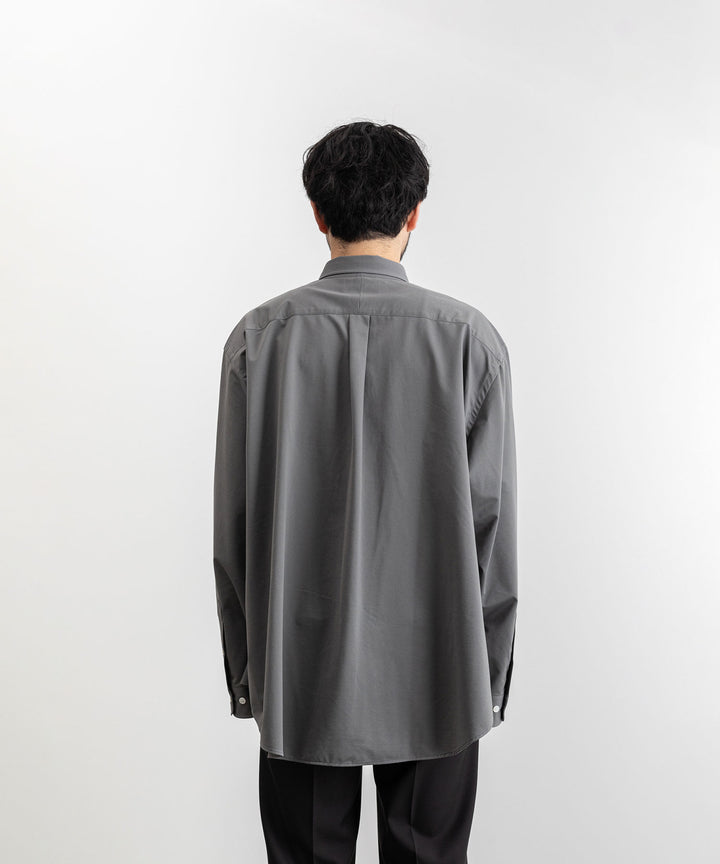 【KANEMASA PHIL.】カネマサのROYAL OX DRESS JERSEY SHIRT - GRAY