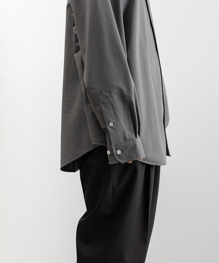 【KANEMASA PHIL.】カネマサのROYAL OX DRESS JERSEY SHIRT - GRAY