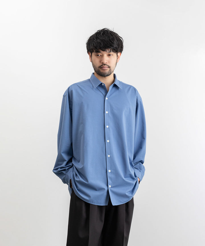 【KANEMASA PHIL.】カネマサのROYAL OX DRESS JERSEY SHIRT - ULTRAMARINE