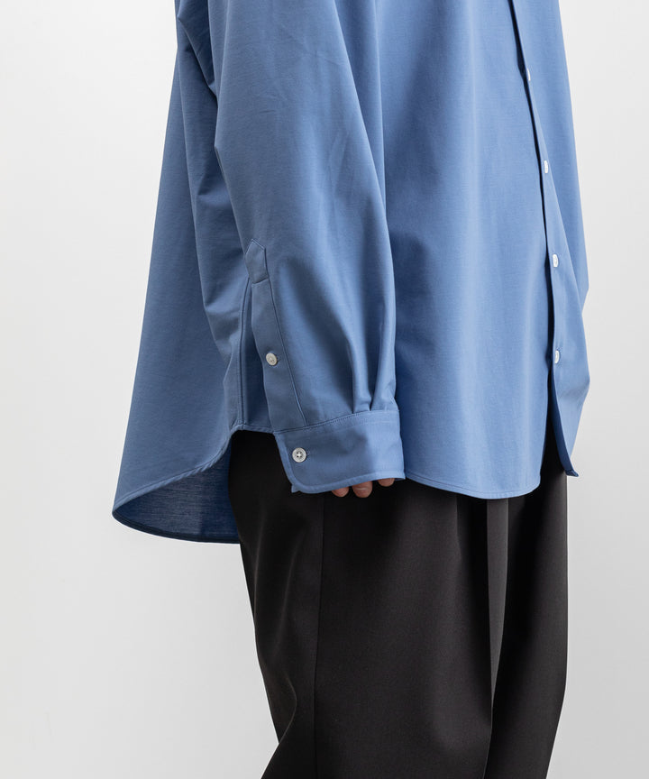 【KANEMASA PHIL.】カネマサのROYAL OX DRESS JERSEY SHIRT - ULTRAMARINE