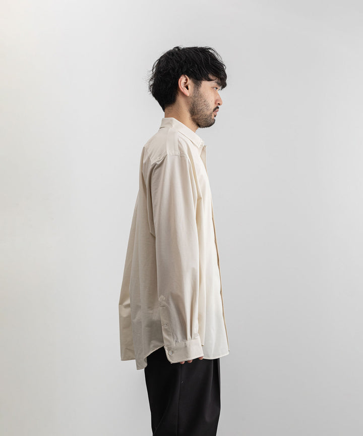 【KANEMASA PHIL.】カネマサのROYAL OX DRESS JERSEY SHIRT - ECRU