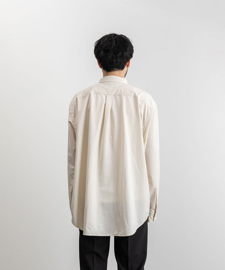 【KANEMASA PHIL.】カネマサのROYAL OX DRESS JERSEY SHIRT - ECRU