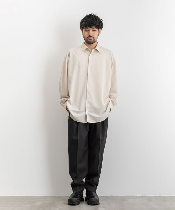 【KANEMASA PHIL.】カネマサのROYAL OX DRESS JERSEY SHIRT - ECRU