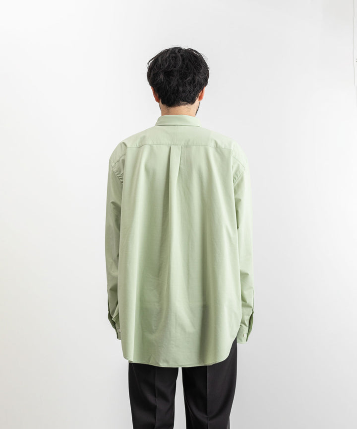 【KANEMASA PHIL.】カネマサのROYAL OX DRESS JERSEY SHIRT - LIGHT GREEN