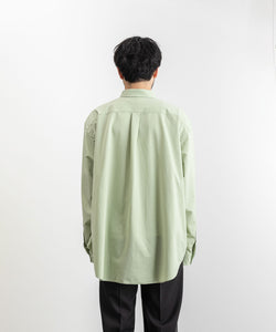 【KANEMASA PHIL.】カネマサのROYAL OX DRESS JERSEY SHIRT - LIGHT GREEN