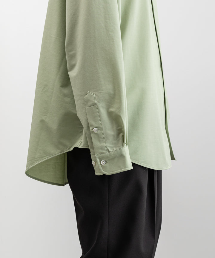 【KANEMASA PHIL.】カネマサのROYAL OX DRESS JERSEY SHIRT - LIGHT GREEN