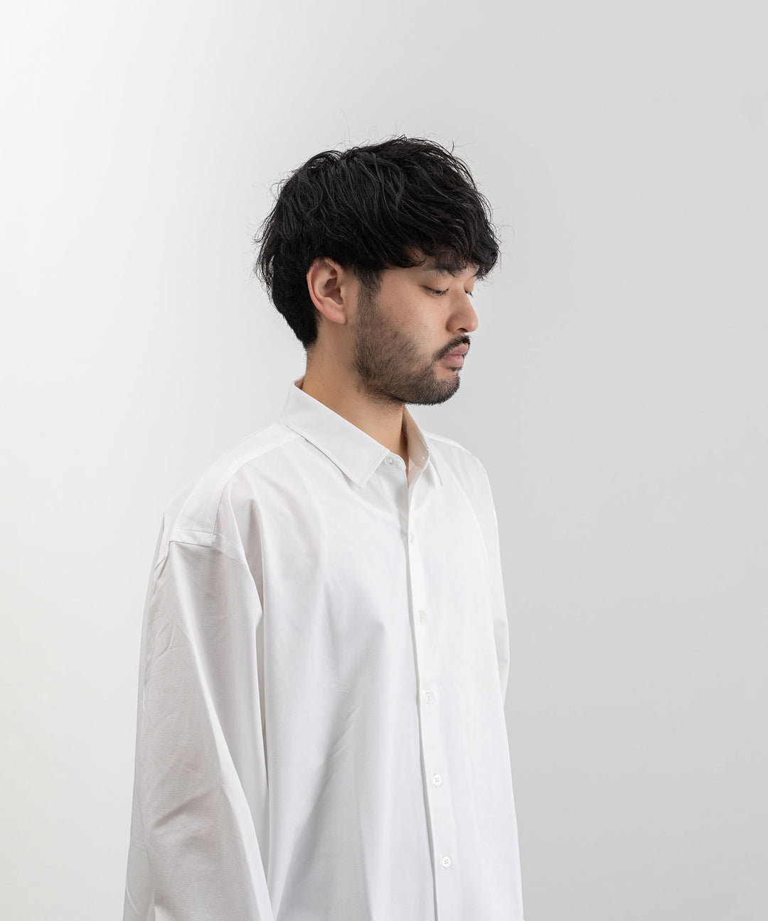 【KANEMASA】ROYAL OX DRESS JERSEY SHIRT - WHITE