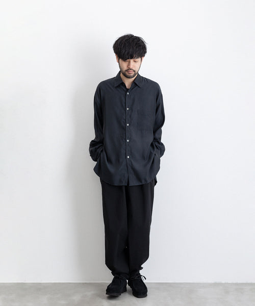 stein / シュタイン】OVERSIZED CUPRO LS SHIRT - BLACK | 公式通販