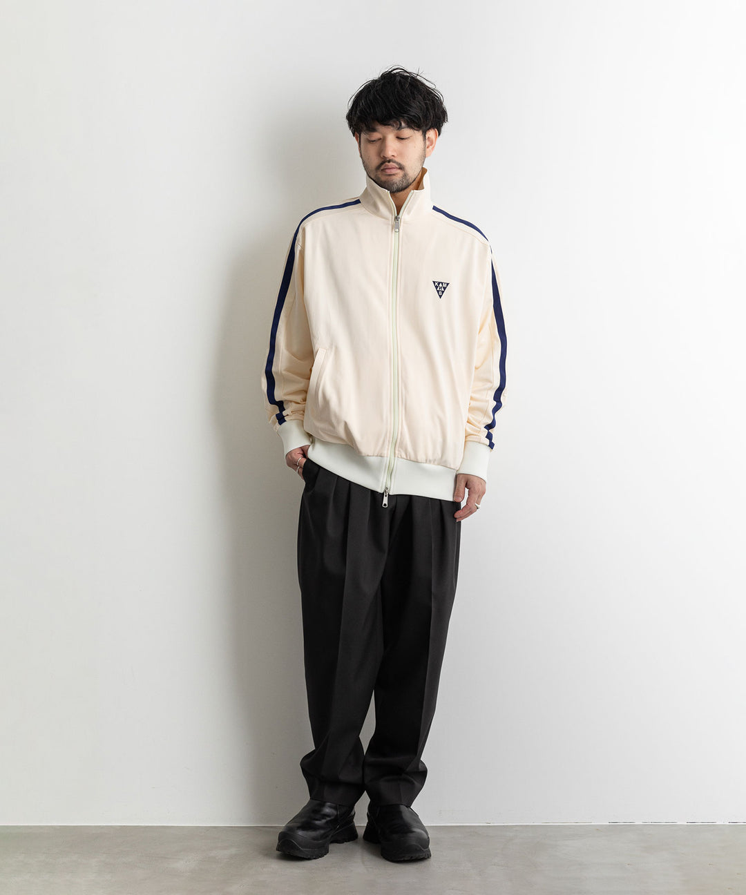 【KANEMASA】カネマサのECONYL JERSEY TRACK JACKET - ECRU