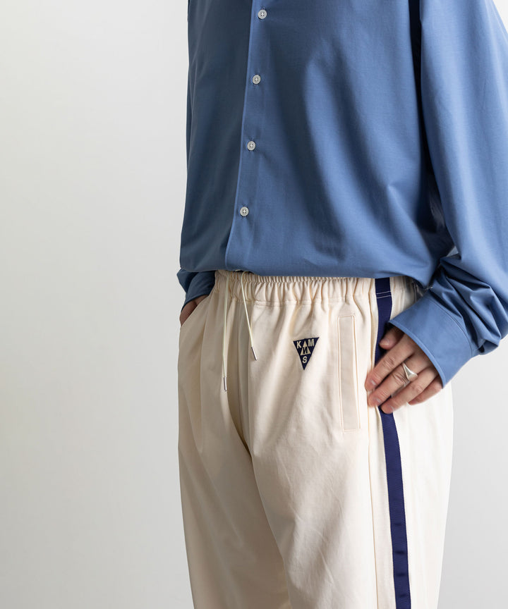 【KANEMASA PHIL.】カネマサのECONYL JERSEY TRACK PANTS - ECRU