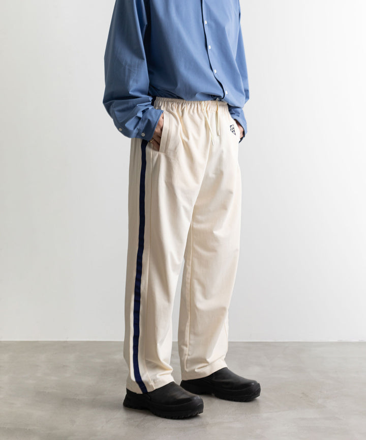 【KANEMASA PHIL.】カネマサのECONYL JERSEY TRACK PANTS - ECRU