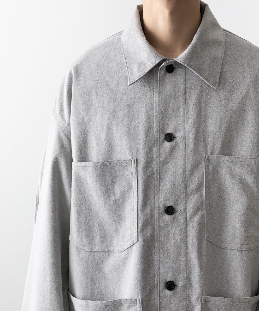 INTERIM(インテリム)の22AWコレクションのHYPER BIG ULTRA SUEDE 13STARS US MILITARY COVER ALLのGRAY