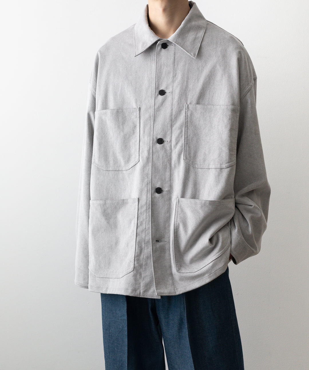 INTERIM(インテリム)の22AWコレクションのHYPER BIG ULTRA SUEDE 13STARS US MILITARY COVER ALLのGRAY