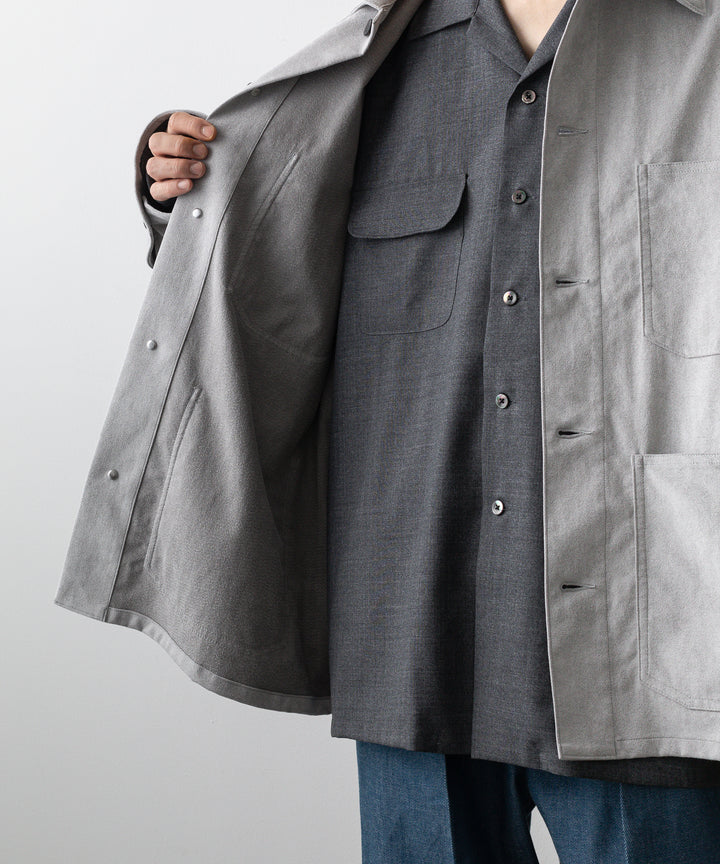 INTERIM(インテリム)の22AWコレクションのHYPER BIG ULTRA SUEDE 13STARS US MILITARY COVER ALLのGRAY