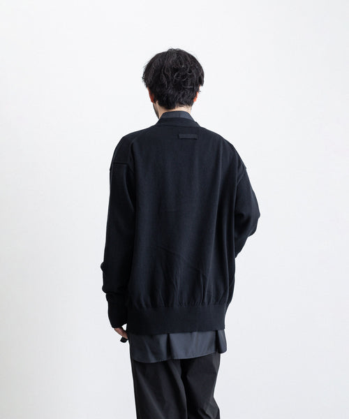 stein / シュタイン】COTTON CASHMERE KNIT CARDIGAN - BLACK | 公式