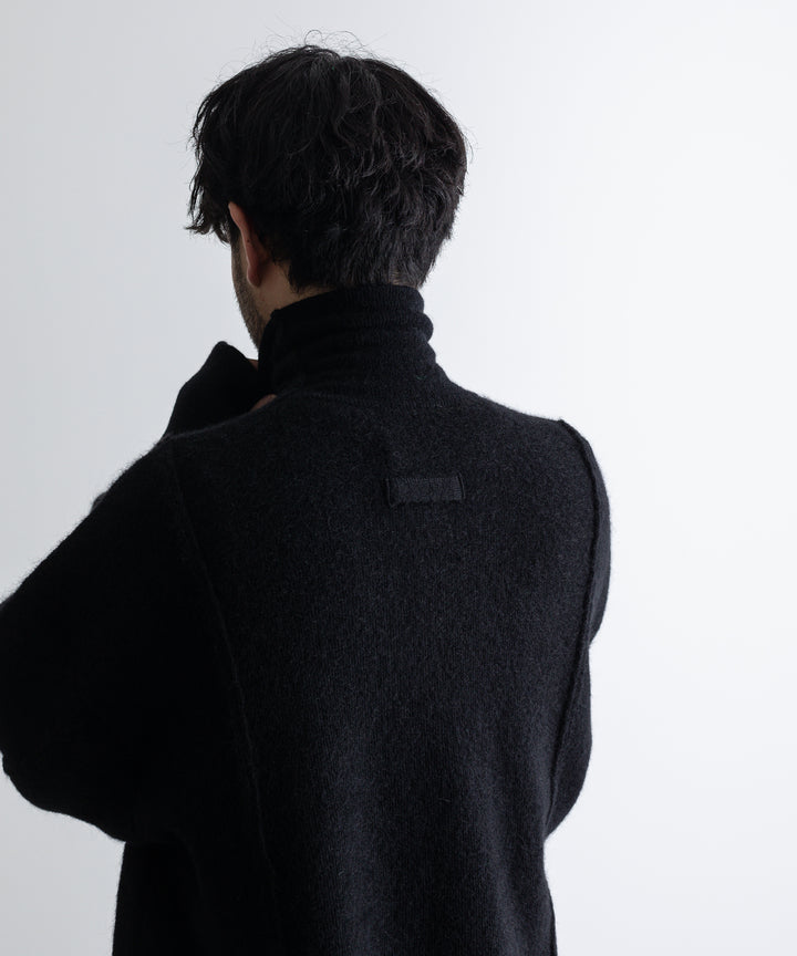 stein(シュタイン)の23SSコレクションのEXTRA FINE KID MOHAIR TURTLE NECK LSのBLACK