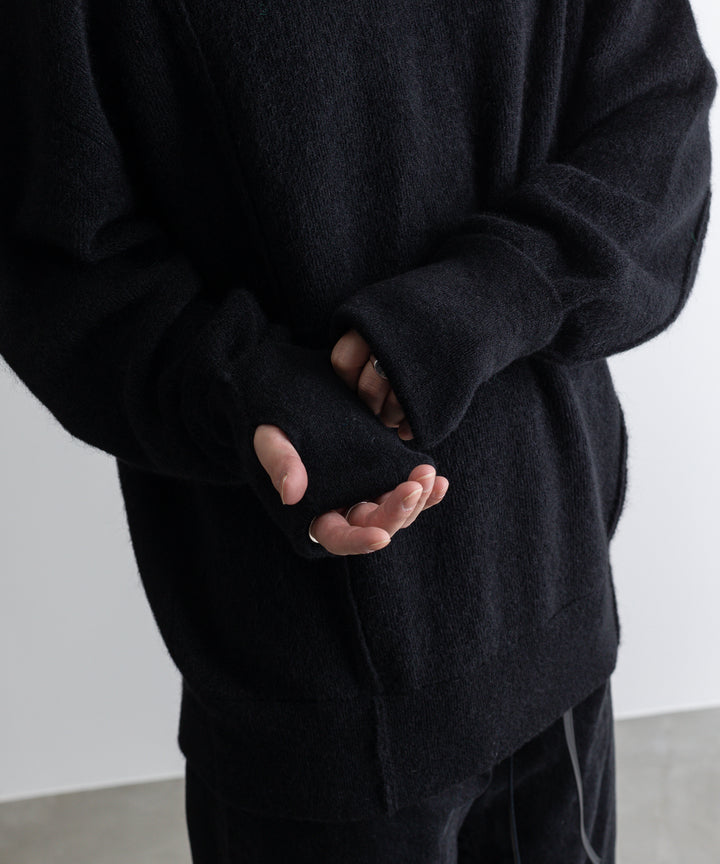 stein(シュタイン)の23SSコレクションのEXTRA FINE KID MOHAIR TURTLE NECK LSのBLACK