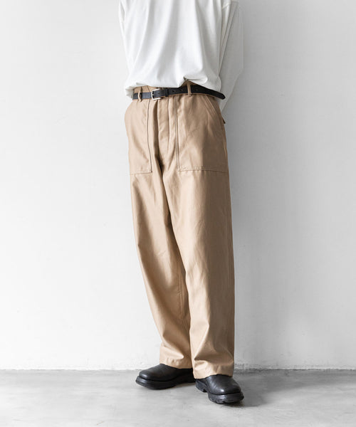 INTÉRIM】GIZA BACK SATIN BAKER PANTS - BEIGE | 公式通販サイト 