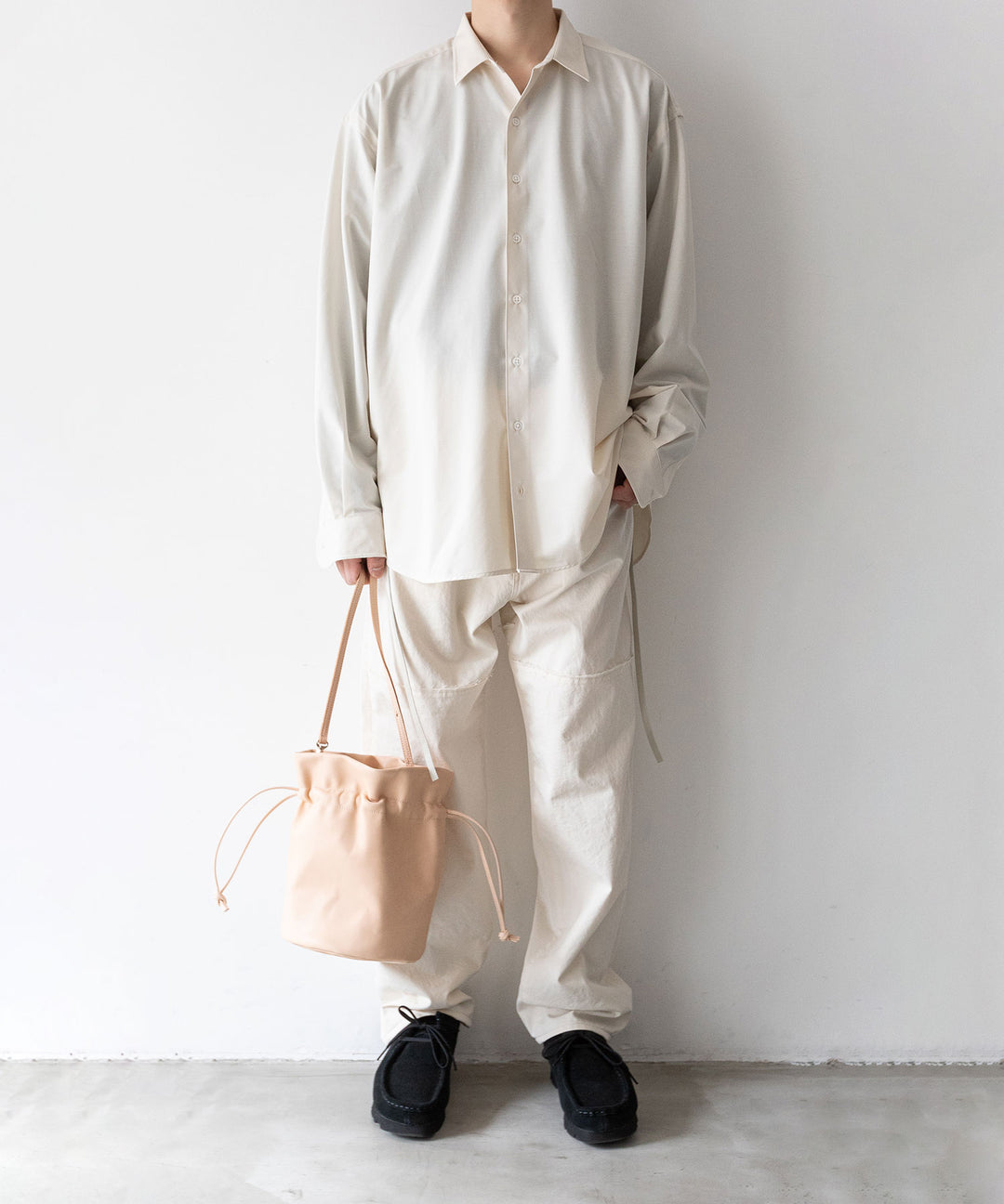 【KANEMASA PHIL.】カネマサのROYAL OX DRESS JERSEY SHIRT - ECRU