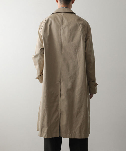 INTÉRIM / インテリム】GIZA GABERDINE SINGLE RAGLAN COAT - BEIGE