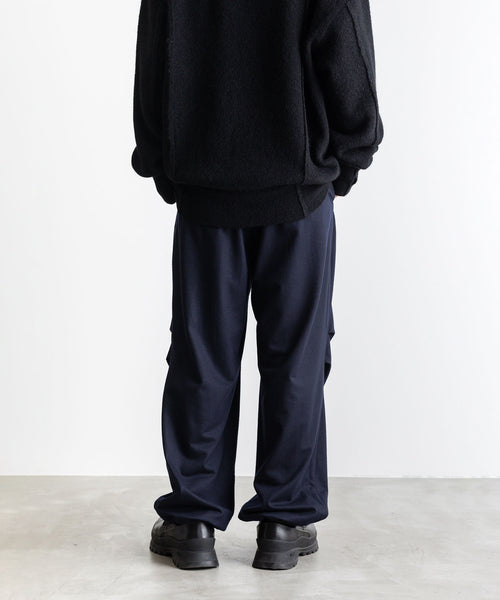 KANEMASA / カネマサ】HIGH GAUGE MILLED WOOL OVER PANTS - DARK NAVY