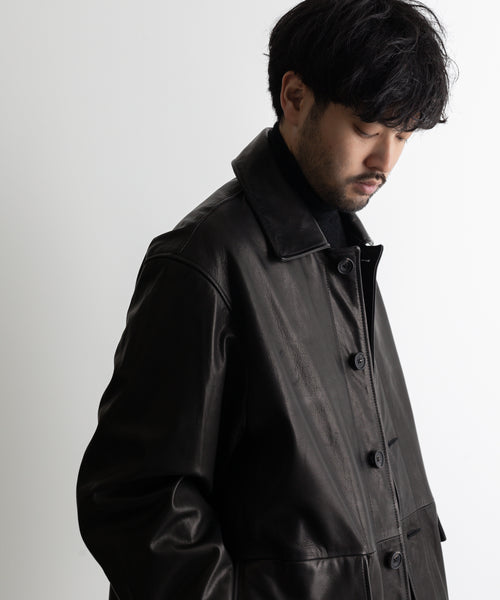 stein / シュタイン】LEATHER CAR JACKET - BLACK | 公式通販サイト