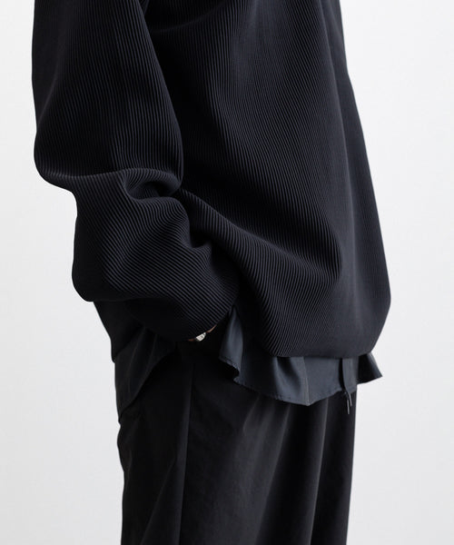 stein / シュタイン】OVERSIZED GRADATION PLEATS LS - BLACK | 公式