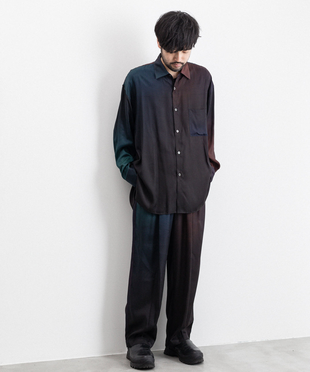 【stein】CUPRO WIDE EASY TROUSERS - GRADATION