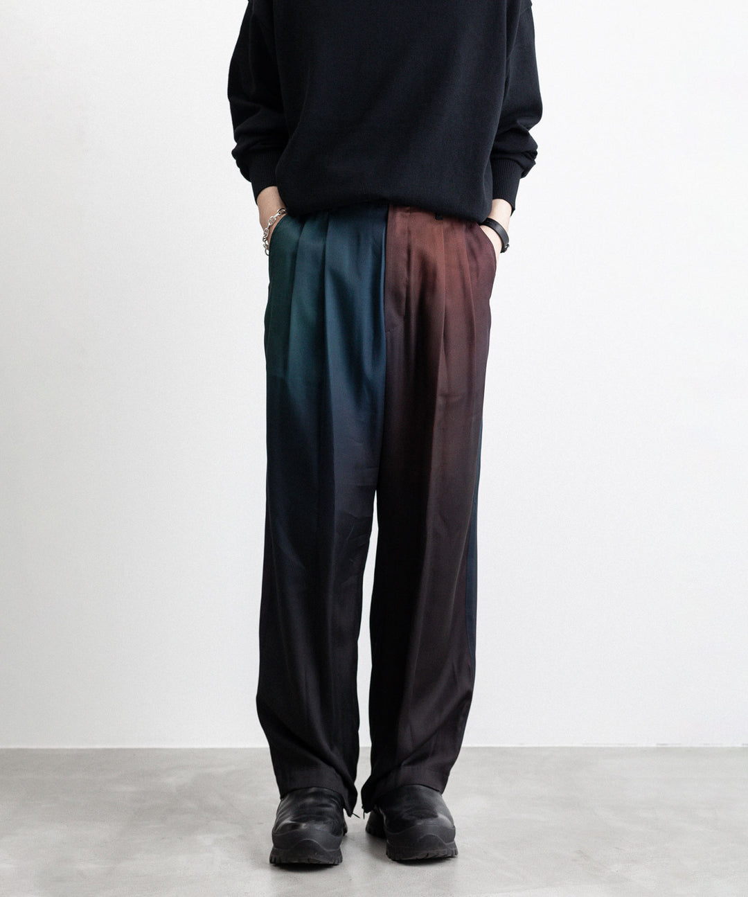 【stein】CUPRO WIDE EASY TROUSERS - GRADATION
