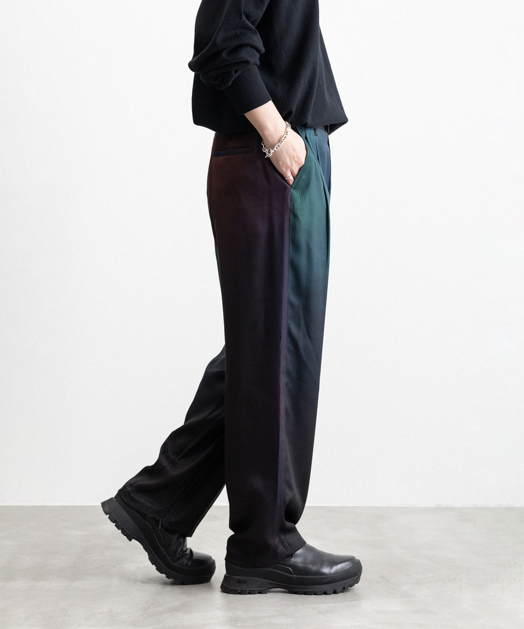 【stein】CUPRO WIDE EASY TROUSERS - GRADATION