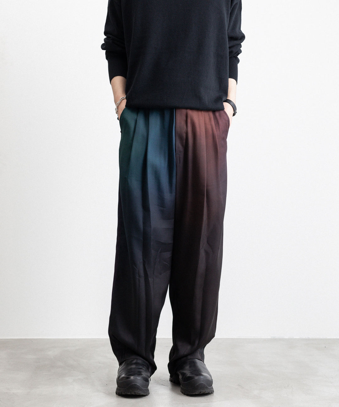 【stein】CUPRO WIDE EASY TROUSERS - GRADATION