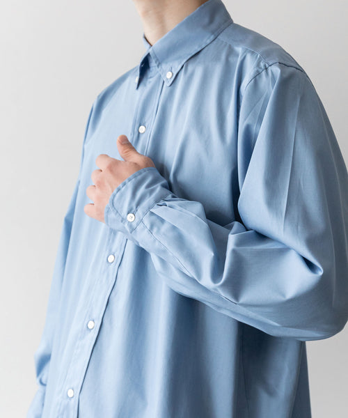 INTÉRIM/インテリム】200/2 SUPIMA TWILL MANHATTAN BUTTON DOWN SHIRT