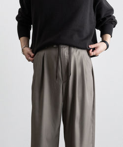 stein / シュタイン】CUPRO WIDE EASY TROUSERS - G.KHAKI | 公式通販