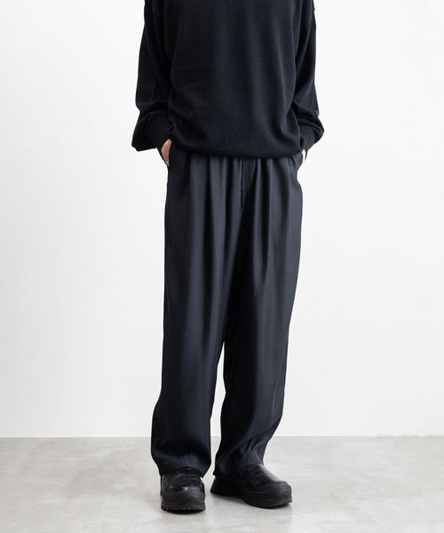 stein / シュタイン】CUPRO WIDE EASY TROUSERS - BLACK | 公式通販 ...