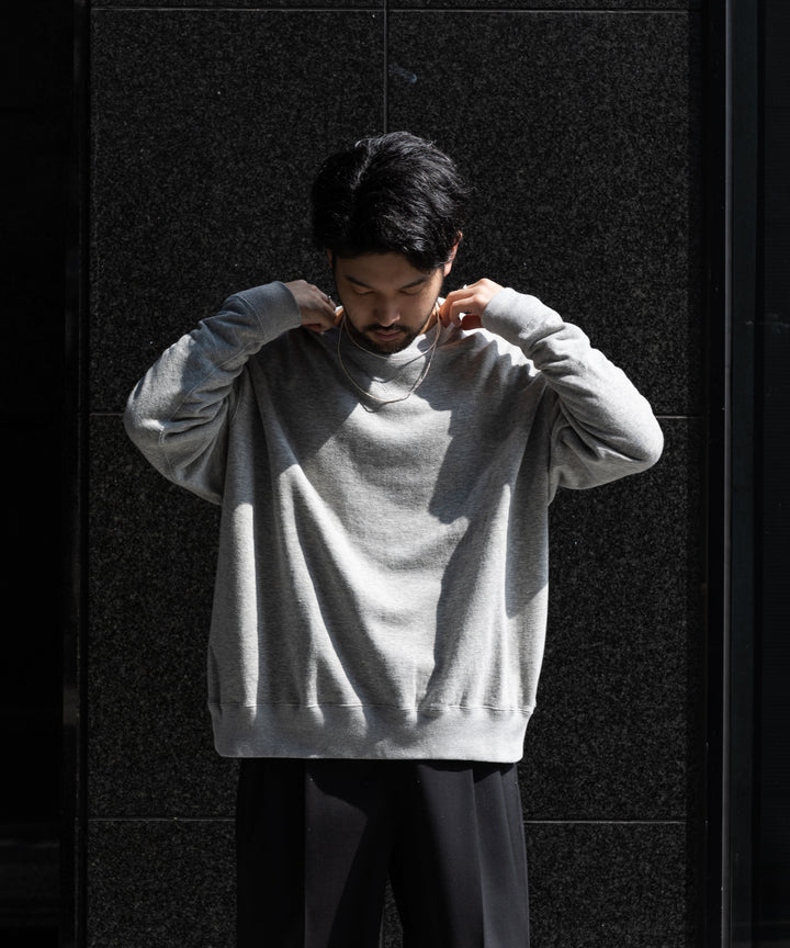 【INTÉRIM】HYPER BIG V-GAZETTE LOOP WHEEL SIDE SEAMLESS SWEAT SHIRT - A.GRAY