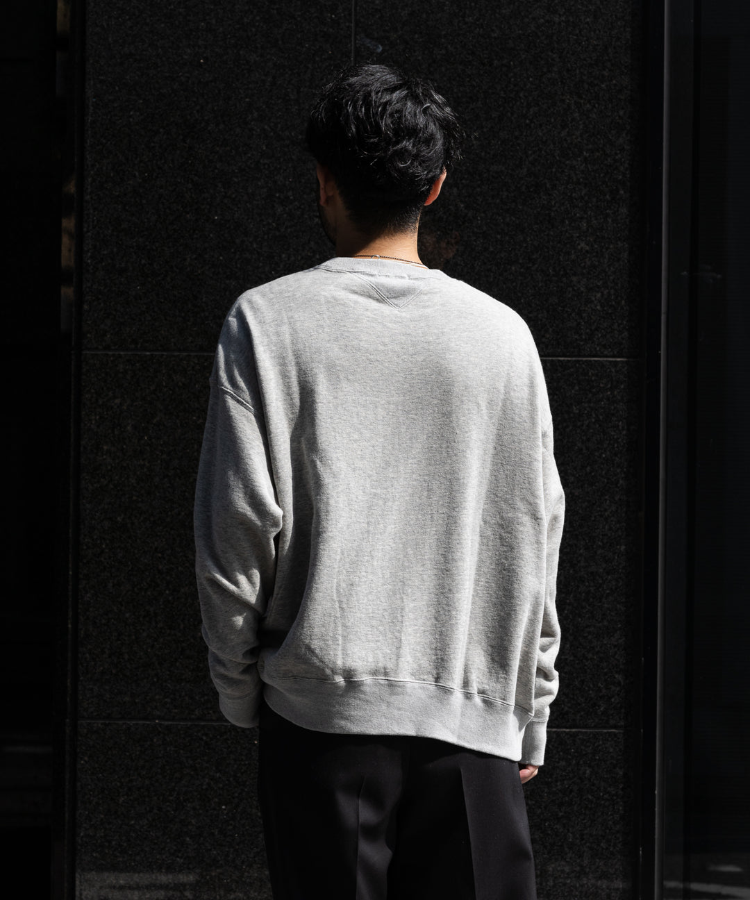 【INTÉRIM】HYPER BIG V-GAZETTE LOOP WHEEL SIDE SEAMLESS SWEAT SHIRT - A.GRAY