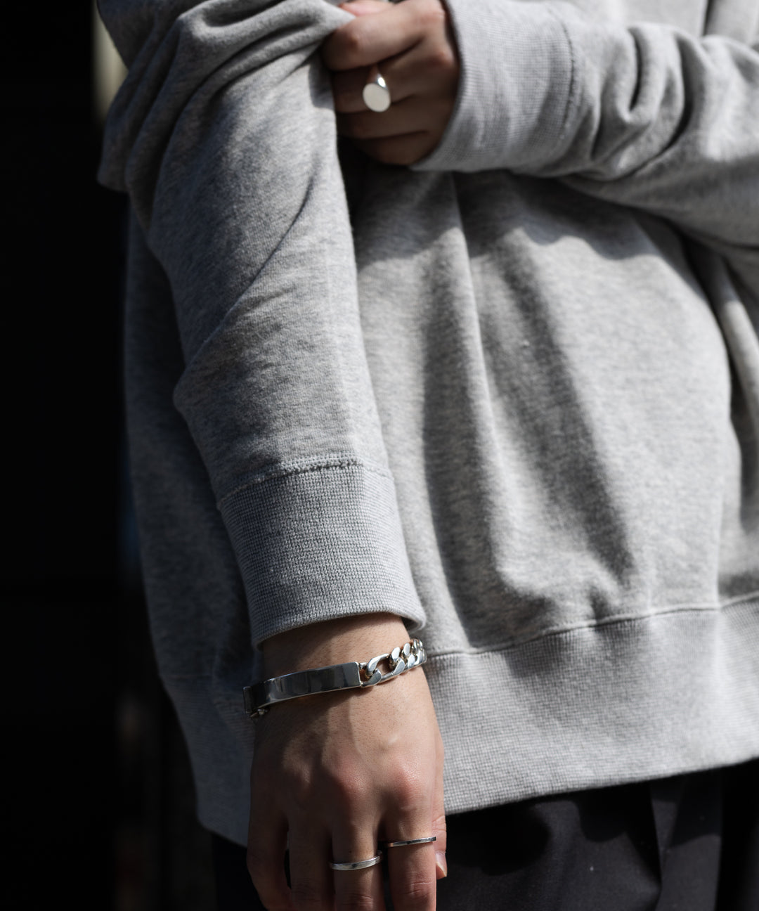 【INTÉRIM】HYPER BIG V-GAZETTE LOOP WHEEL SIDE SEAMLESS SWEAT SHIRT - A.GRAY