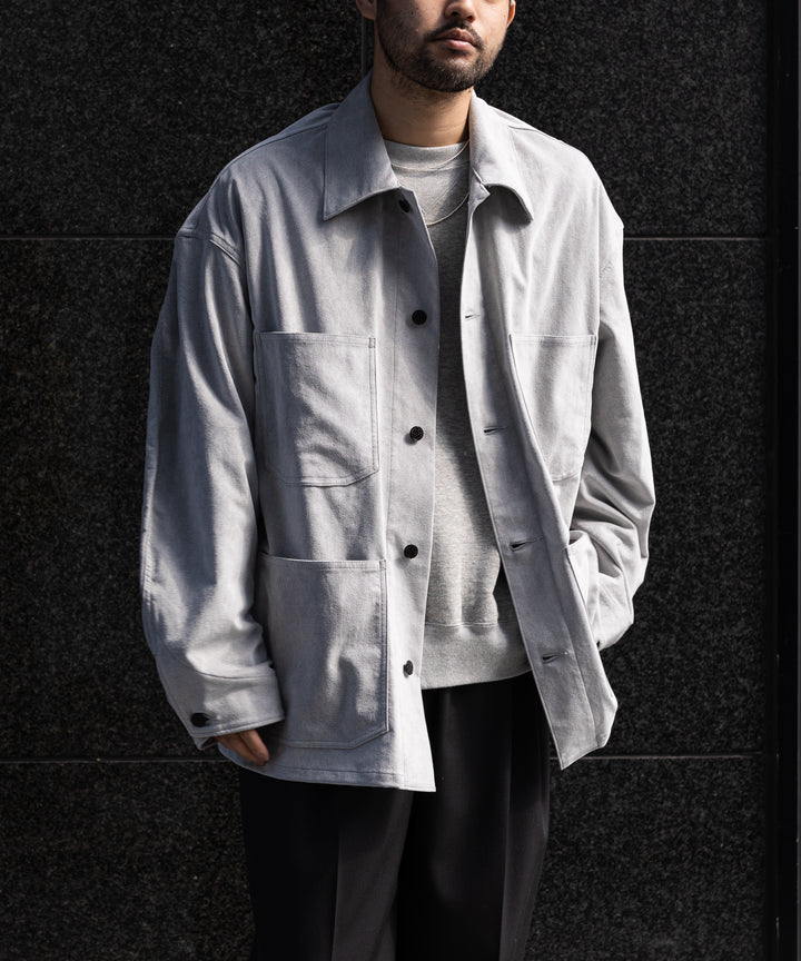 INTERIM(インテリム)の22AWコレクションのHYPER BIG ULTRA SUEDE 13STARS US MILITARY COVER ALLのGRAY