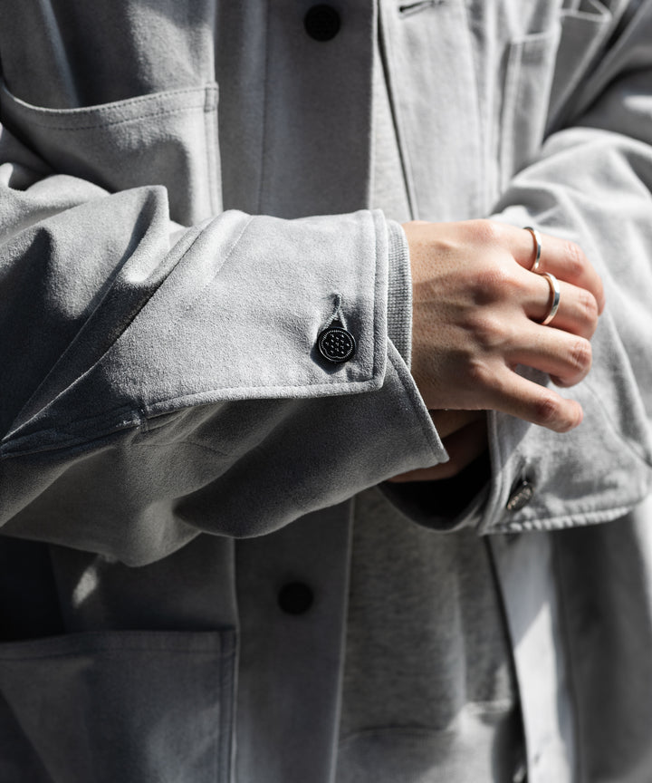 【INTÉRIM】HYPER BIG ULTRA SUEDE 13STARS US MILITARY COVER ALL -  GRAY