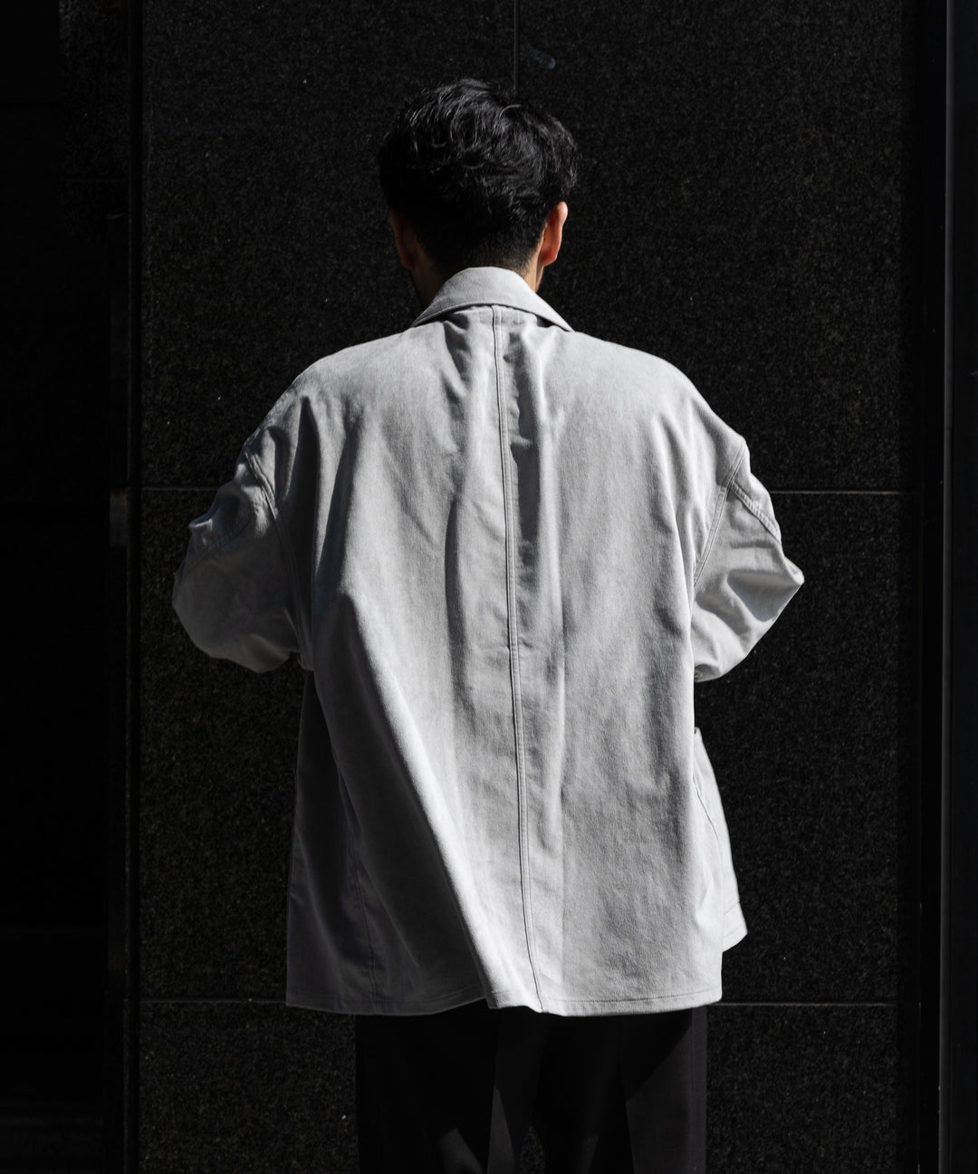 INTERIM(インテリム)の22AWコレクションのHYPER BIG ULTRA SUEDE 13STARS US MILITARY COVER ALLのGRAY
