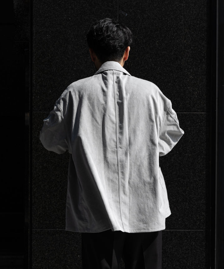INTERIM(インテリム)の22AWコレクションのHYPER BIG ULTRA SUEDE 13STARS US MILITARY COVER ALLのGRAY